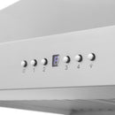 ZLINE Wall Mount Range Hood in Stainless Steel with Built-in CrownSound Bluetooth Speakers - KF2CRN-BT-36