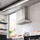 ZLINE Wall Mount Range Hood in Stainless Steel with Built-in CrownSound Bluetooth Speakers - KL3CRN-BT