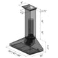 ZLINE Wall Mount Range Hood in Stainless Steel with Built-in CrownSound Bluetooth Speakers - KL3CRN-BT