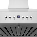 ZLINE Wall Mount Range Hood in Stainless Steel with Built-in CrownSound Bluetooth Speakers - KL3CRN-BT