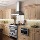 ZLINE Wall Mount Range Hood in Stainless Steel with Built-in CrownSound Bluetooth Speakers - KL3CRN-BT