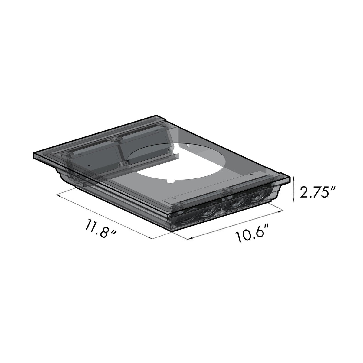 ZLINE Wall Mount Range Hood in Stainless Steel with Built-in CrownSound Bluetooth Speakers - KZCRN-BT