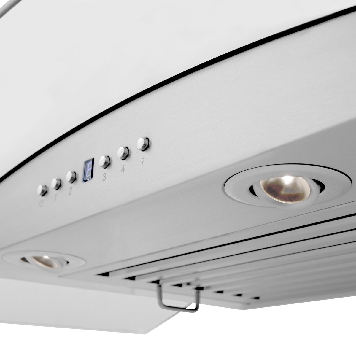 ZLINE Wall Mount Range Hood in Stainless Steel with Built-in CrownSound Bluetooth Speakers - KZCRN-BT
