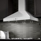 ZLINE Wall Mount Range Hood in Stainless Steel with Crown Molding
