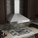 ZLINE Wall Mount Range Hood in Stainless Steel with Crown Molding