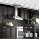 ZLINE Wall Mount Range Hood in Stainless Steel with Crown Molding