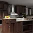 ZLINE Wall Mount Range Hood in Stainless Steel with Crown Molding