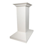 ZLINE Wooden Island Mount Range Hood in White - Includes Motor - KBiTT
