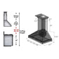 ZLINE Wooden Wall Mount Range Hood in Antigua and Walnut