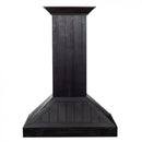 ZLINE Wooden Wall Mount Range Hood in Rustic Dark Finish - Includes Motor