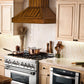 ZLINE Wooden Wall Mount Range Hood in Rustic Light Finish - Includes Motor 