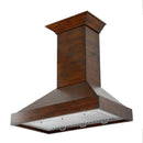 ZLINE Wooden Wall Mount Range Hood in Walnut - Includes Motor - KBRR