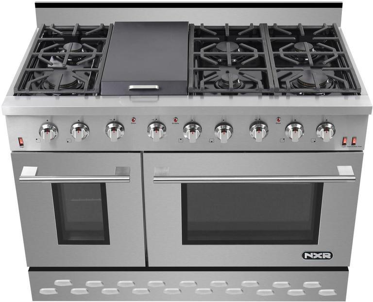 NXR 48 in. 7.2 cu.ft. Pro-Style Propane Gas Range with Convection Oven in Stainless Steel, SC4811LP