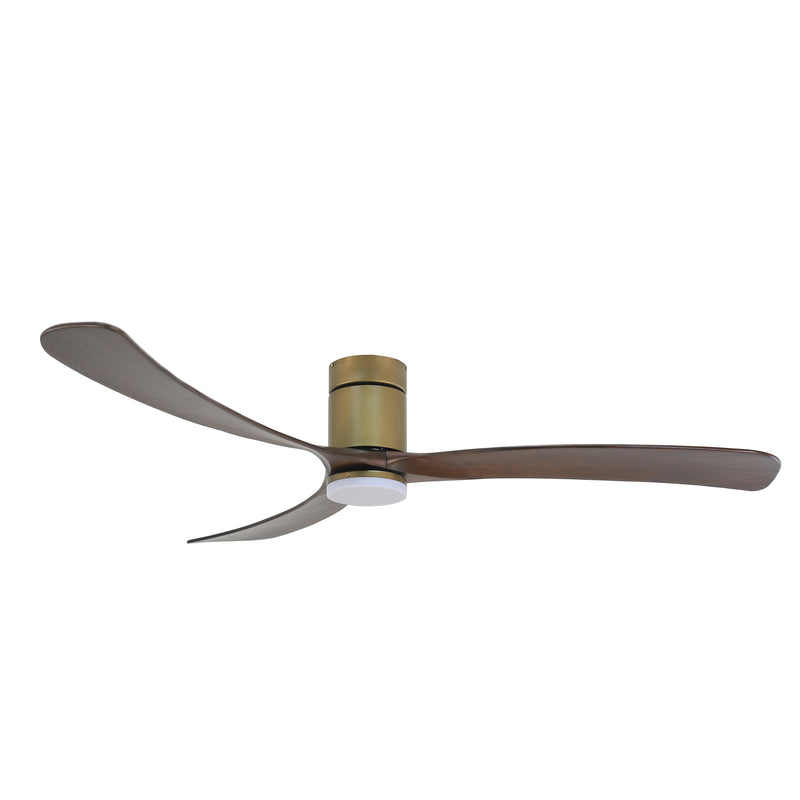 FORNO VOCE Curva 72” Oil Rubbed Bronze Body & Light Ash Wood Blade Voice Activated Smart Ceiling Fan - CF01672-AGR