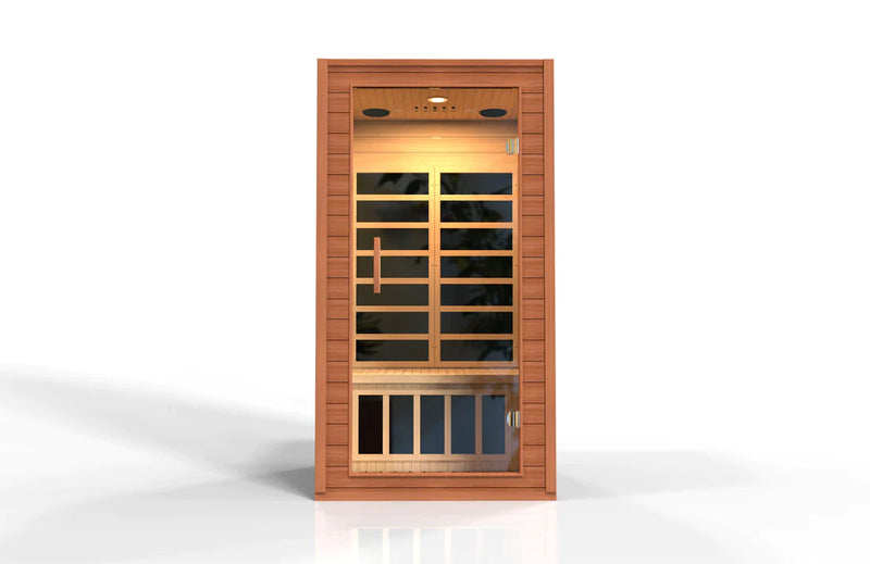 Golden Designs Dynamic "Avila" FAR Infrared Sauna with Hemlock Wood -  DYN-6103-01