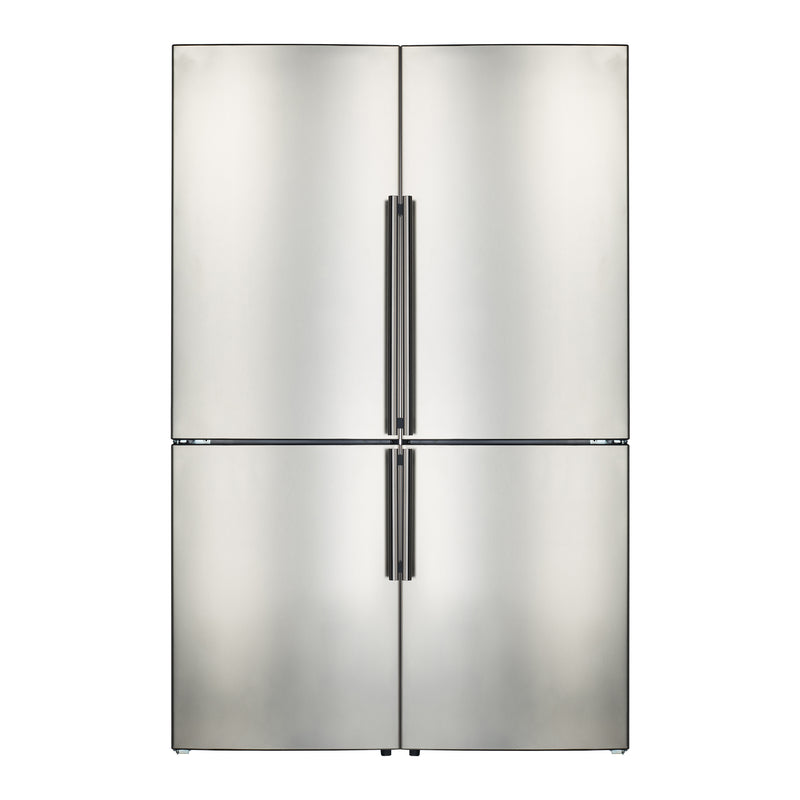 FORNO - 2 x 24" Bottom Mounted No Frost Refrigerator in Stainless Steel, 11.1 cu.ft - FFFFD1948-48S