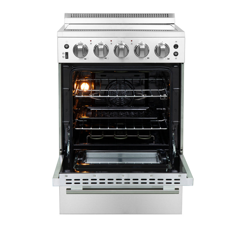 Forno 24″ Loiano Electric Range with 4 Element Burners - FFSEL6069-24