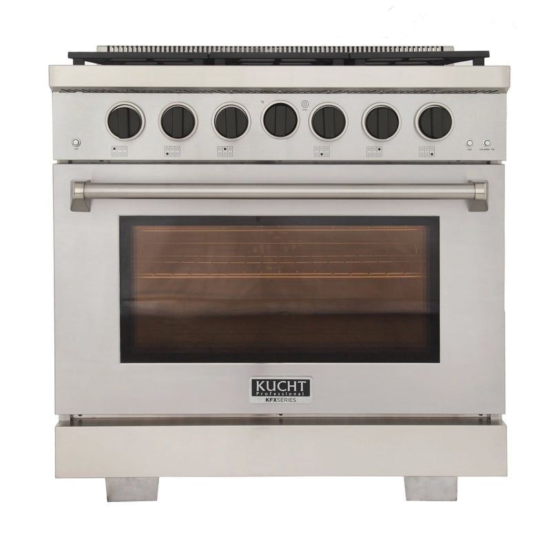 Kucht 36 in. 5.2 cu. ft. All Gas Range in Stainless Steel with Accents KFX360