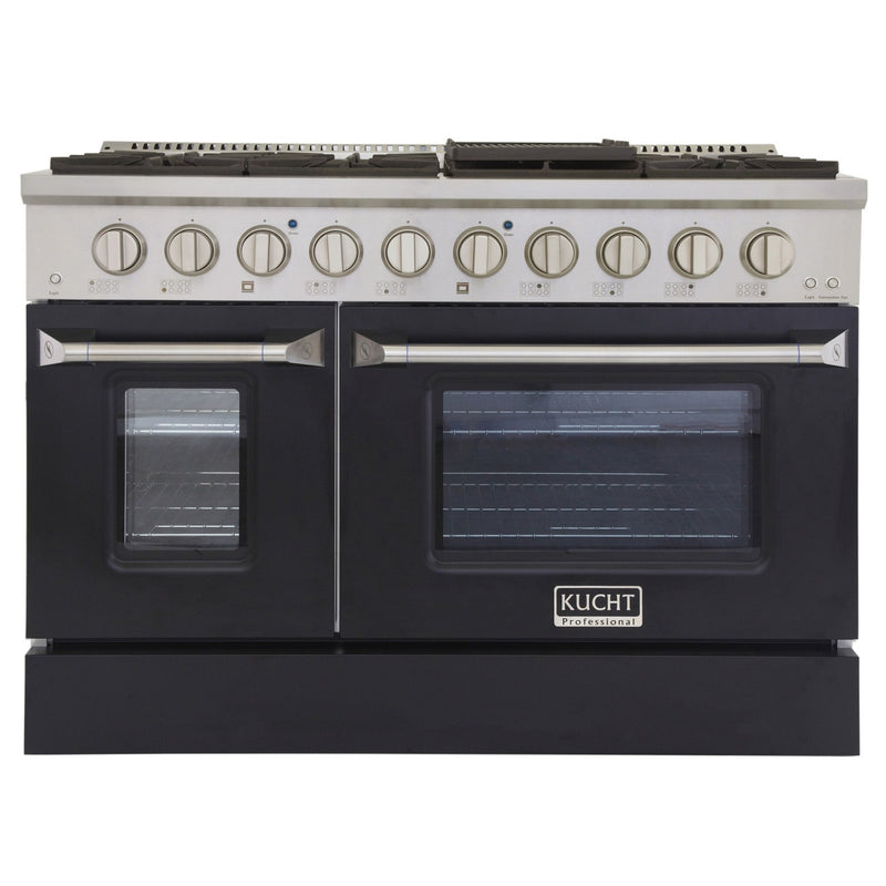 Kucht 48 in. 6.7 cu. ft. Professional All Gas Range in Stainless Steel with Color Options KNG481