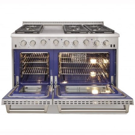 Kucht 48 in. 6.7 cu. ft. Professional All Gas Range in Stainless Steel KRG4804U