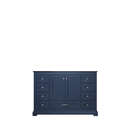 Lexora Dukes 48" Navy Blue Vanity Cabinet Only LD342248SE00000