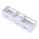 Lexora Geneva 72" Glossy White Vanity Cabinet Only LG192272DM00000