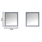 Lexora  Jacques 80" Dark Grey Double Vanity, no Top and 30" Mirrors LJ342280DB00M30