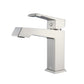 Lexora  Lancy 60" Rustic Acacia Double Bathroom Vanity, White Quartz Top, White Square Sinks, and Labaro Brushed Nickel Faucet Set LLC60DKSOS000FBN