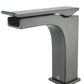 Lexora Lafarre 30" Rustic Acacia Bathroom Vanity, White Quartz Top, White Square Sink, and Balzani Gun Metal Faucet Set LLF30SKSOS000FGM