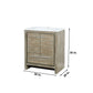 Lexora Lafarre 30" Rustic Acacia Bathroom Vanity, White Quartz Top, White Square Sink, and 28" Frameless Mirror LLF30SKSOSM28