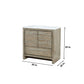 Lexora Lafarre 36" Rustic Acacia Bathroom Vanity, White Quartz Top, White Square Sink, and 28" Frameless Mirror LLF36SKSOSM28