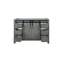 Lexora  Marsyas 48" Ash Grey Vanity Cabinet Only LM342248SH00000