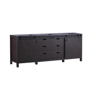 Lexora  Marsyas 84" Brown Vanity Cabinet Only LM342284DC00000