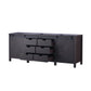 Lexora  Marsyas 84" Brown Vanity Cabinet Only LM342284DC00000