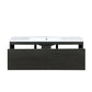 Lexora Sant 48" Iron Charcoal Bathroom Vanity and Acrylic Composite Top with Integrated Sink LS48SRAIS000