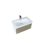 Lexora Scopi 30" Rustic Acacia Bathroom Vanity, Acrylic Composite Top with Integrated Sink, and Balzani Gun Metal Faucet Set LSC30SRAOS000FGM