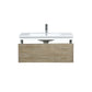 Lexora Scopi 36" Rustic Acacia Bathroom Vanity, Acrylic Composite Top with Integrated Sink, and Labaro Brushed Nickel Faucet Set LSC36SRAOS000FBN