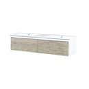 Lexora Scopi 60" Rustic Acacia Double Bathroom Vanity and Acrylic Composite Top with Integrated Sinks LSC60DRAOS000