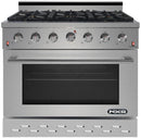 NXR 36 in. 5.5 cu.ft. Pro-Style Propane Gas Range with Convection Oven in Stainless Steel, SC3611LP