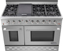 NXR 48 in. Propane Gas Range and Under Cabinet Range Hood Package, SC4811LPEHBD