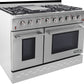 NXR 48 in. Natural Gas Range and Under Cabinet Range Hood Package, SC4811RHBD