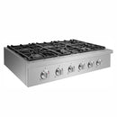 NXR 36" Propane Gas Cooktop & Under Cabinet Hood Bundle, Stainless Steel SCT3611LPRHBD