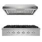 NXR 36" Natural Gas Cooktop & Under Cabinet Hood Bundle, Stainless Steel SCT3611EHBD