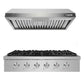 NXR 36" Natural Gas Cooktop & Under Cabinet Hood Bundle, Stainless Steel SCT3611EHBD