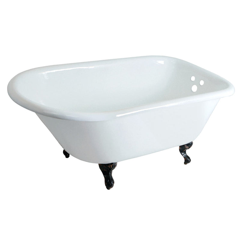 kingston-brass-aqua-eden-48-inch-cast-iron-roll-top-clawfoot-tub-with-3-3-8-inch-wall-drillings-white-oil-rubbed-bronze-vct3d483018nt5