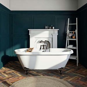 kingston-brass-aqua-eden-67-inch-acrylic-clawfoot-tub-with-7-inch-faucet-drillings-white-oil-rubbed-bronze-vt7ds672924jnh5