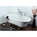 kingston-brass-aqua-eden-67-inch-acrylic-double-ended-clawfoot-tub-no-faucet-drillings-white-polished-chrome-vtds673023h1