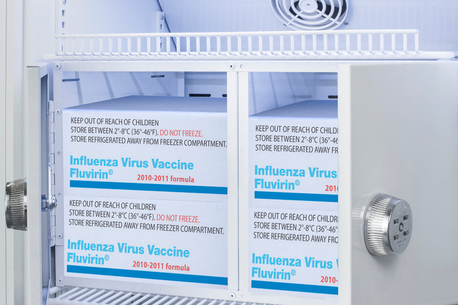 Accucold 15 Cu.Ft. Upright Vaccine Refrigerator with Interior Lockers