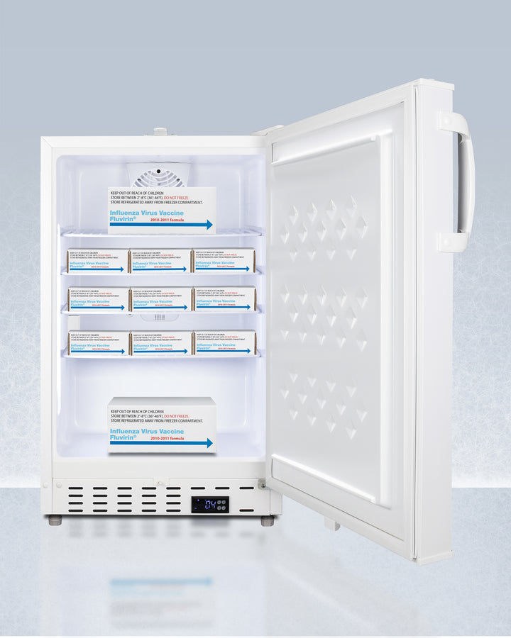 Accucold 20" Wide Built-In Healthcare All-Refrigerator ADA Compliant
