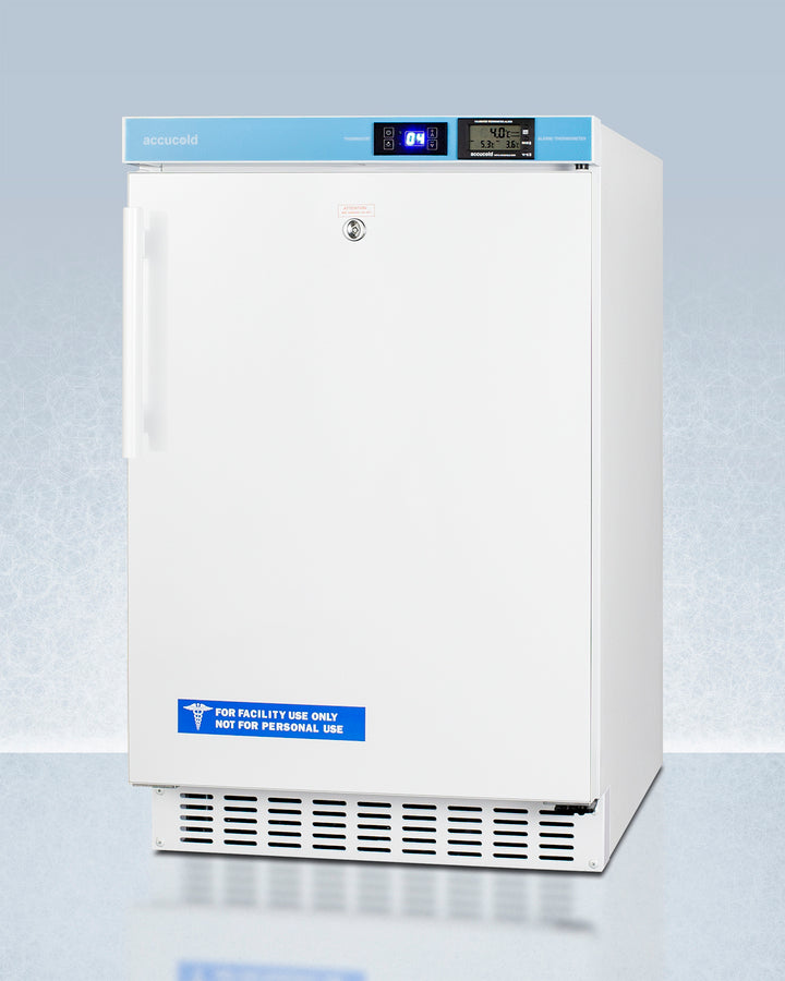 Accucold 20" Wide Built-In Pharmacy All-Refrigerator ADA Compliant Angle